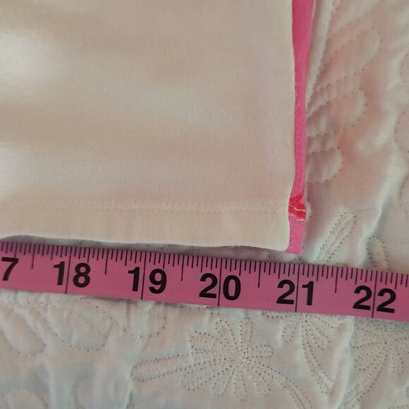 Talbots 3/4 Sleeve Tee Wmn's Plus Sx X White Red Pink Floral Boat Neck Pullover - Picture 11 of 13